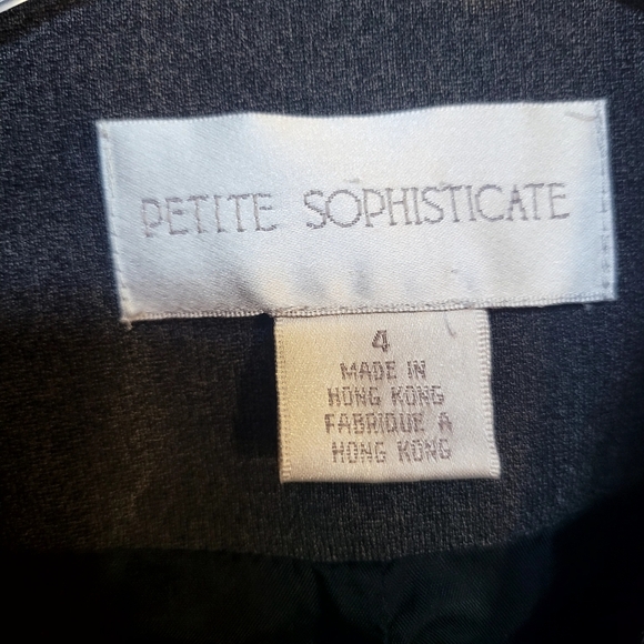 🚨$25 Bundle Petite Sophisticate Small Grey Pantsuit Office Career Work - Picture 6 of 6
